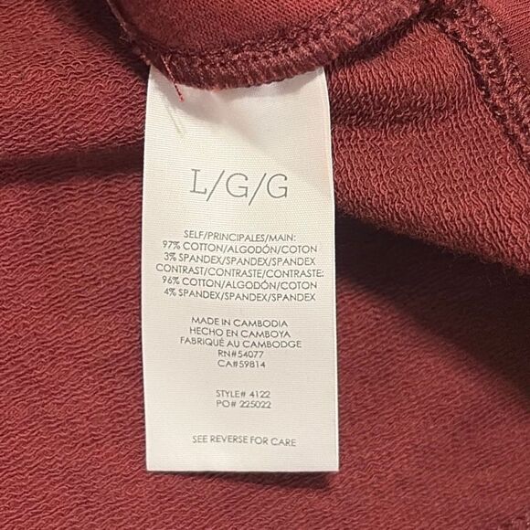 Cabi Burgundy Training Jacket Size Large #4122 - Picture 13 of 13